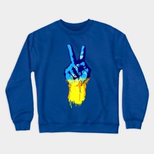 Victory Hand Slava Ukraini Crewneck Sweatshirt